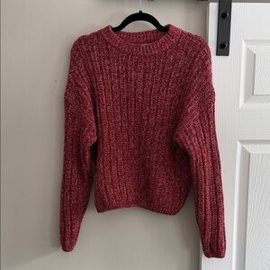 Universal Thread Burgundy Crew Neck Sweater